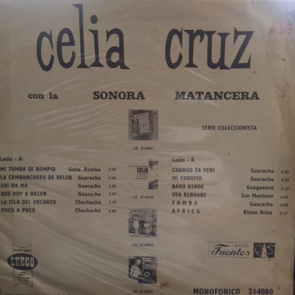 Celia Cruz Con La Sonora Matancera : Celia Cruz Con La Sonora Matancera (LP)