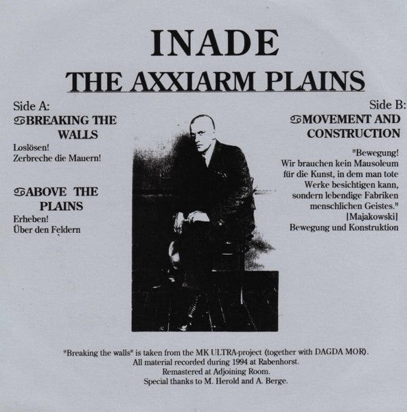 Inade : The Axxiarm Plains (7", Ltd, Num, Cle)