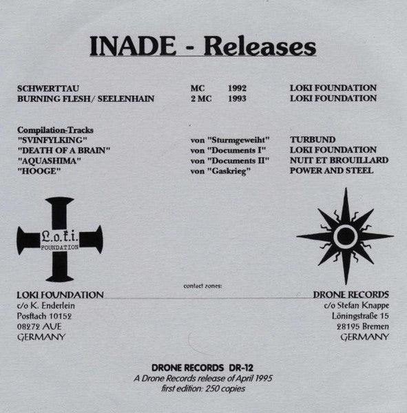 Inade : The Axxiarm Plains (7", Ltd, Num, Cle)