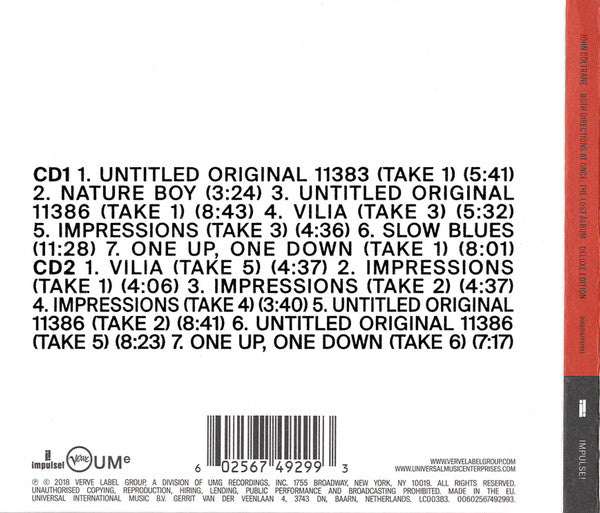 John Coltrane : Both Directions At Once: The Lost Album (2xCD, Album, Mono, Dlx)