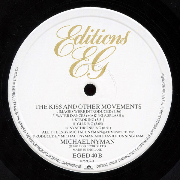 Michael Nyman : The Kiss And Other Movements (LP, Album)