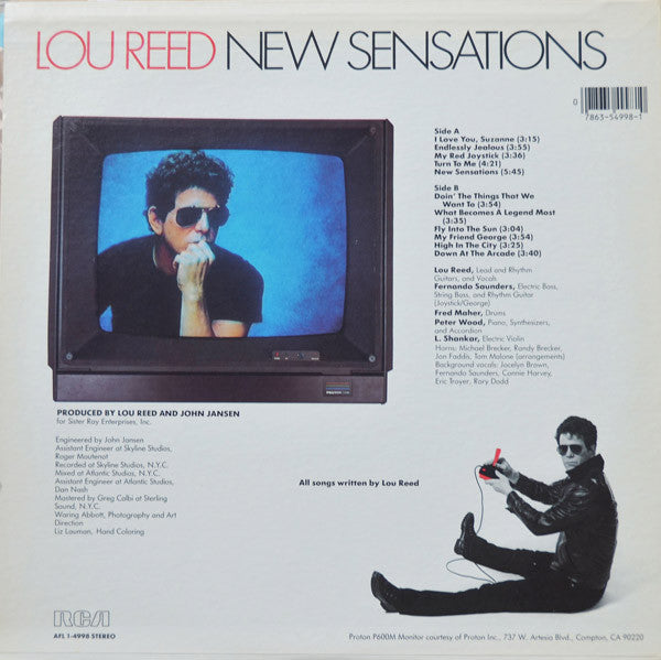 Lou Reed : New Sensations (LP, Album, Ind)