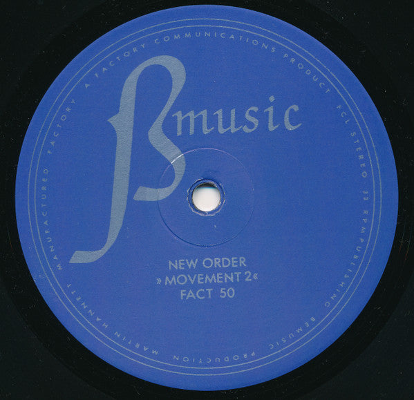 New Order : Movement (LP, Album, RP, A5;)