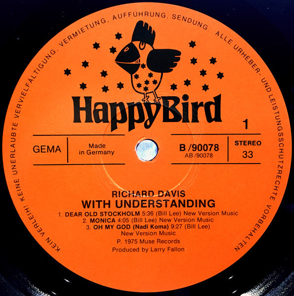 Richard Davis (2) : With Understanding (LP, Album, RE)