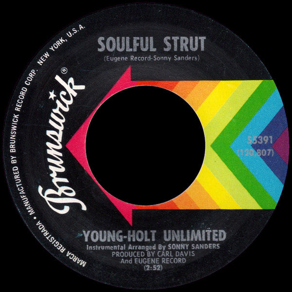 Young-Holt Unlimited* : Soulful Strut (7", Single, Pin)