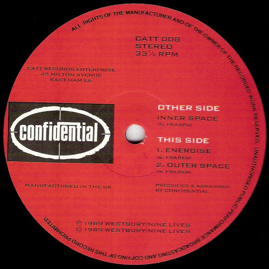 Confidential (2) : Inner Space (12")