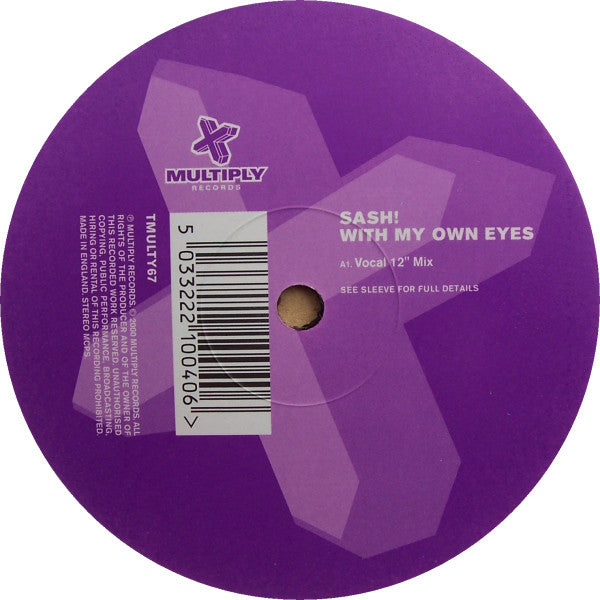 Sash! : With My Own Eyes (12")