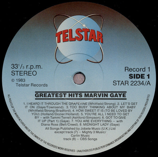 Marvin Gaye : Greatest Hits (LP, Comp, Mono)