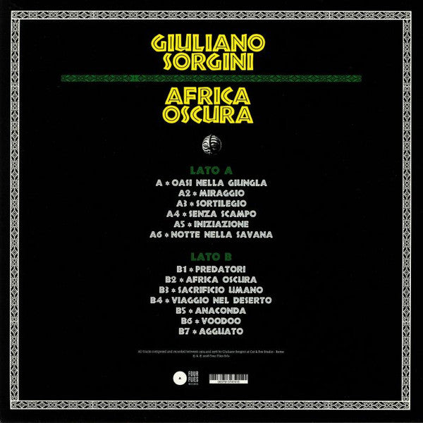 Giuliano Sorgini : Africa Oscura (LP, Album, 180)