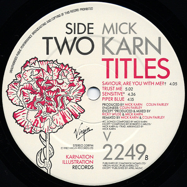 Mick Karn : Titles (LP, Album, Emb)