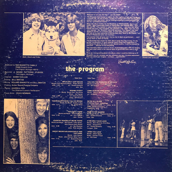 The Sharette Family : Share A Song With (LP, Album, Gat)