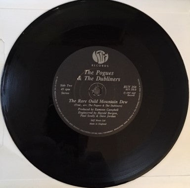 The Pogues & The Dubliners : The Irish Rover (7", Single, Mat)