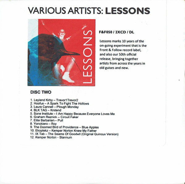 Various : Lessons (Disc Two) (CDr, Comp, Promo)