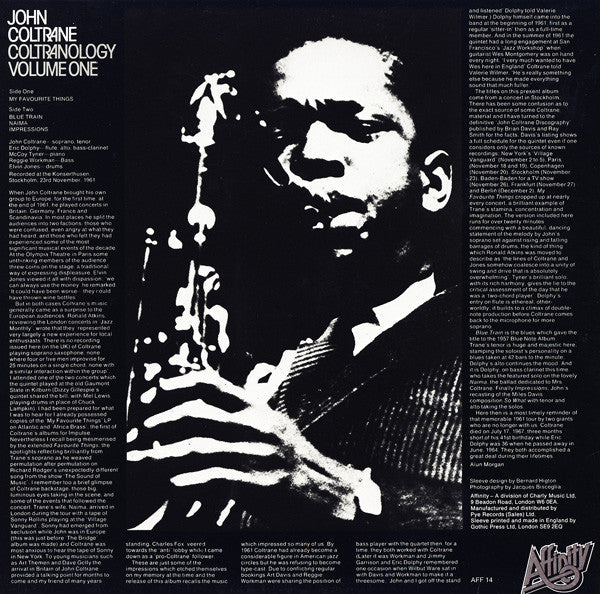John Coltrane : Coltranology Volume One (LP, Album)