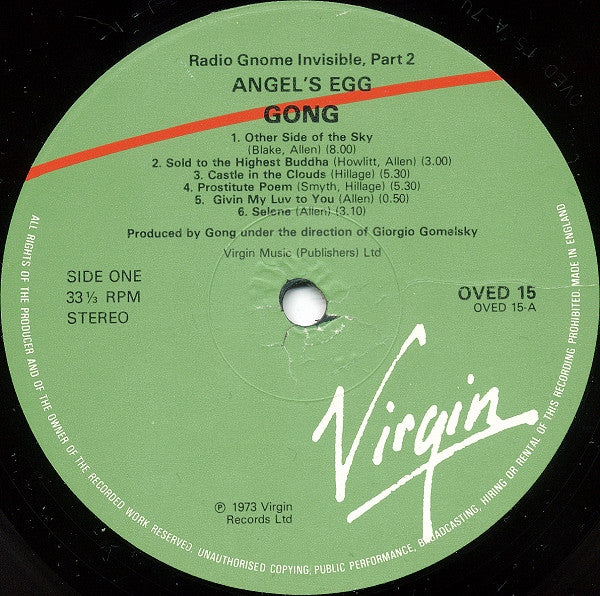Gong : Angel's Egg (Radio Gnome Invisible Part 2) (LP, Album, RE)