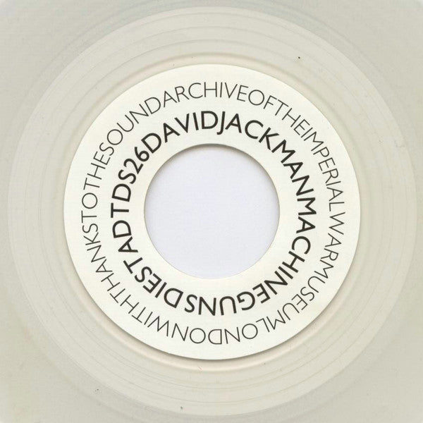 David Jackman : Machine Guns (7", Single, Tra)