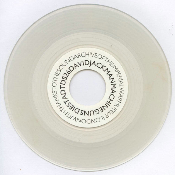 David Jackman : Machine Guns (7", Single, Tra)