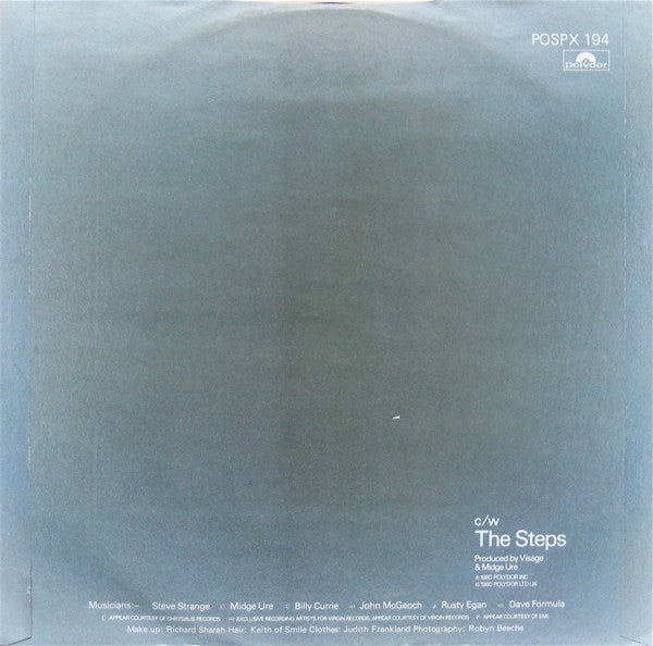 Visage : Fade To Grey (12", Single)