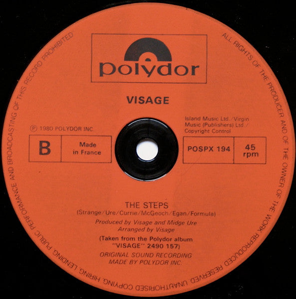 Visage : Fade To Grey (12", Single)