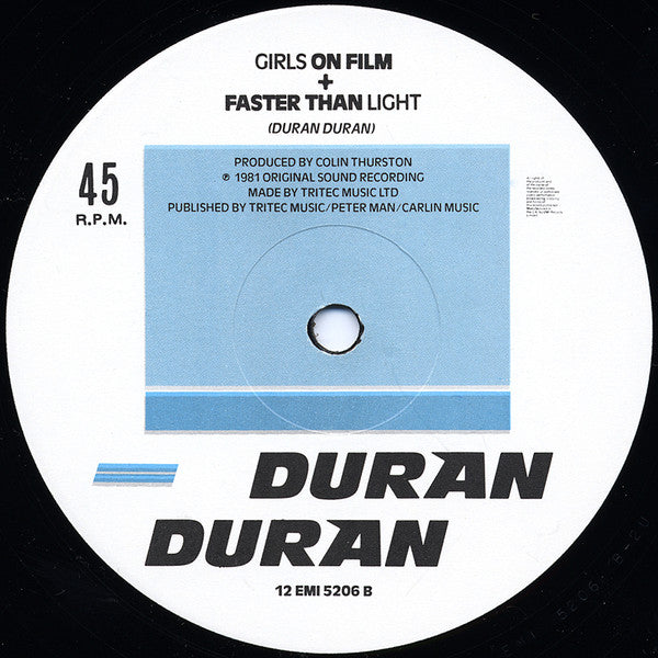 Duran Duran : Girls On Film (Night Version) (12", Single)