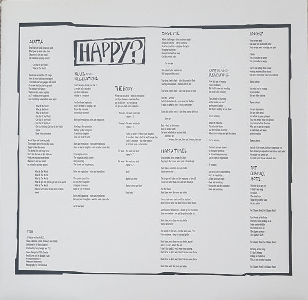 Public Image Limited : Happy? (LP, Album, DMM)