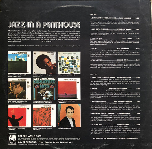 Various : Jazz In A Penthouse (LP, Comp)