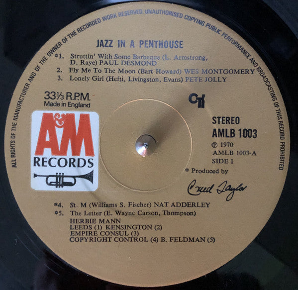 Various : Jazz In A Penthouse (LP, Comp)