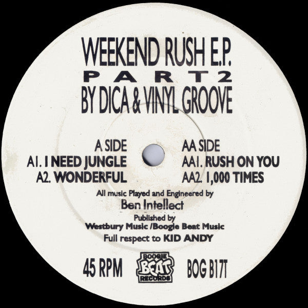 Dica & Vinyl Groove : Weekend Rush E.P. Part 2 (12", EP)