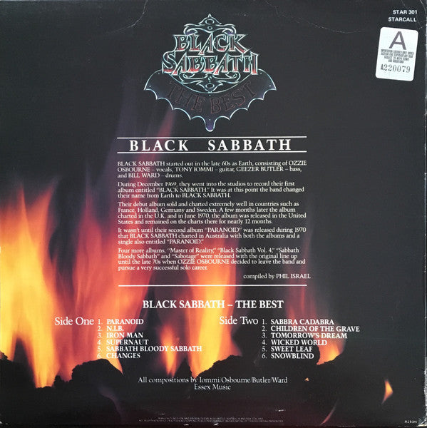 Black Sabbath : The Best - The Ultimate In Heavy Metal (LP, Comp)