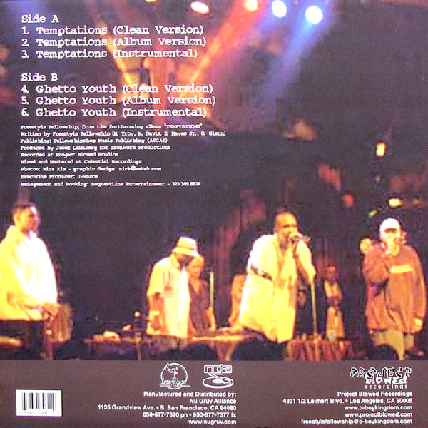 Freestyle Fellowship : Temptations / Ghetto Youth (12")