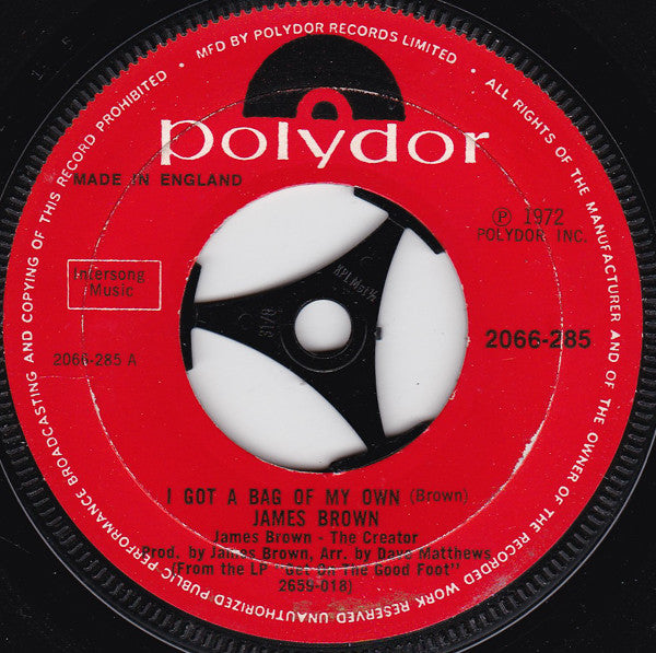 James Brown : I Got A Bag Of My Own (7")
