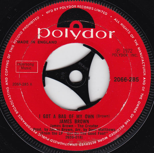 James Brown : I Got A Bag Of My Own (7")