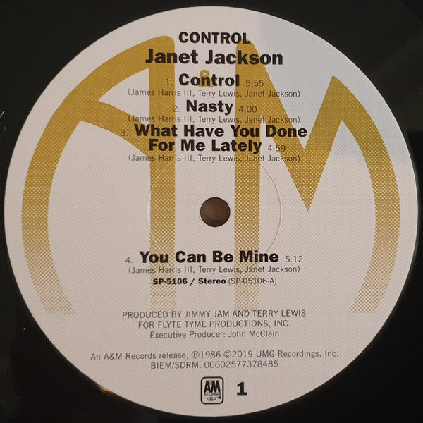 Janet Jackson : Control (LP, Album, RE, 180)