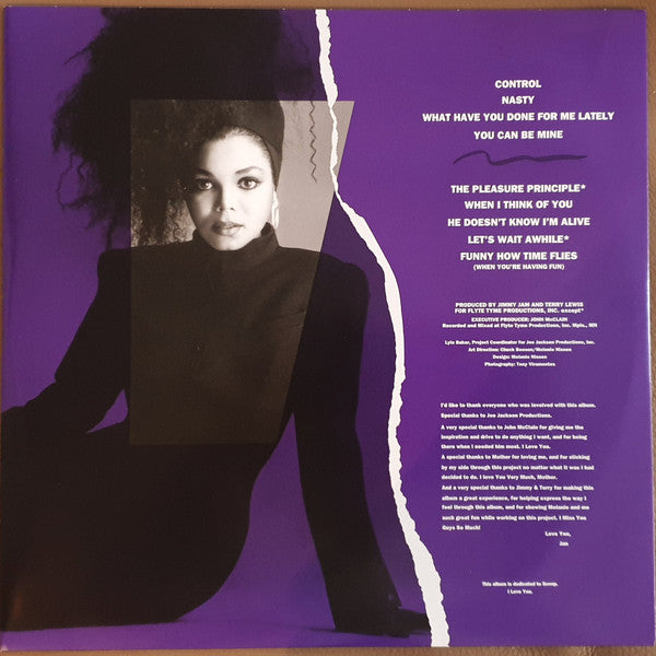 Janet Jackson : Control (LP, Album, RE, 180)