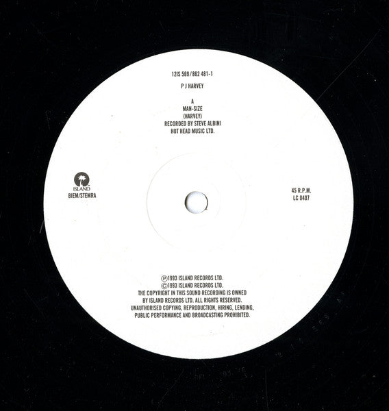 P J Harvey* : Man-Size (12")