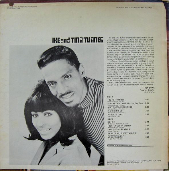 Ike And Tina Turner* : Too Hot To Hold (LP, Album, RE)