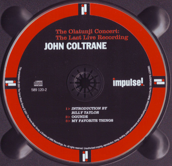 John Coltrane : The Olatunji Concert: The Last Live Recording (CD, Album, Dig)
