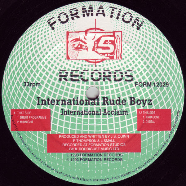 International Rude Boyz : International Acclaim E.P. (12", EP)