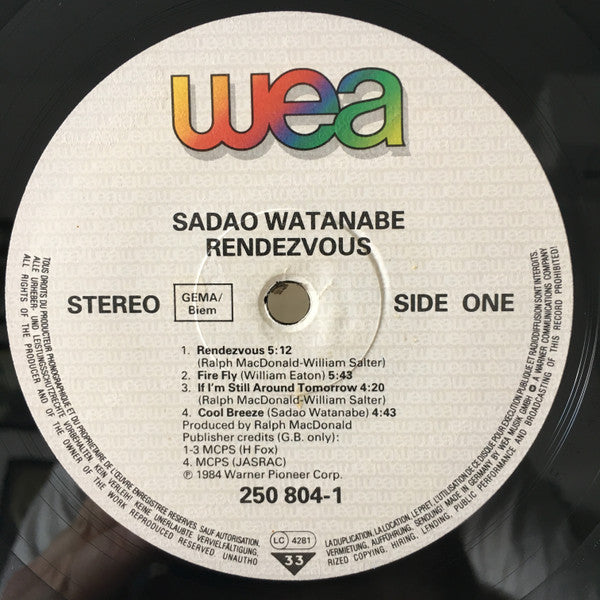 Sadao Watanabe : Rendezvous (LP, Album)