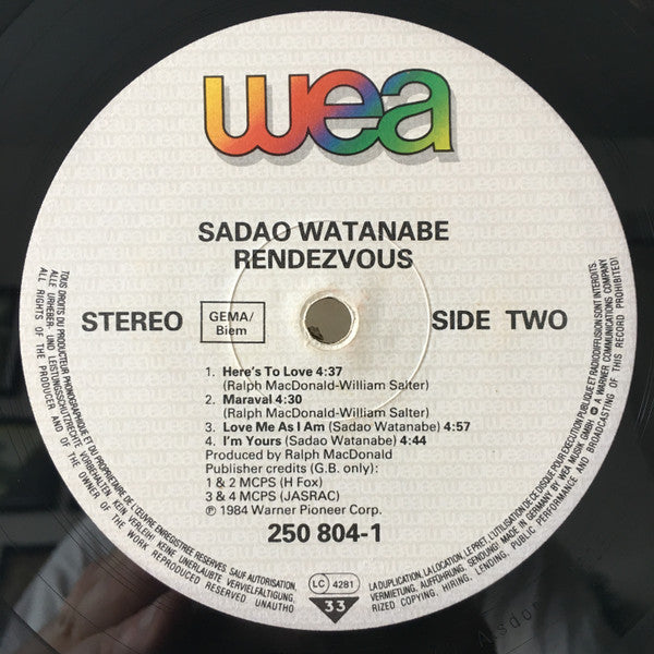 Sadao Watanabe : Rendezvous (LP, Album)