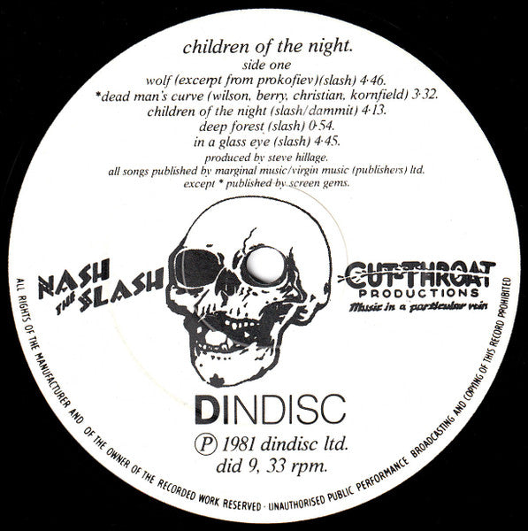 Nash The Slash : Children Of The Night (LP, Album)