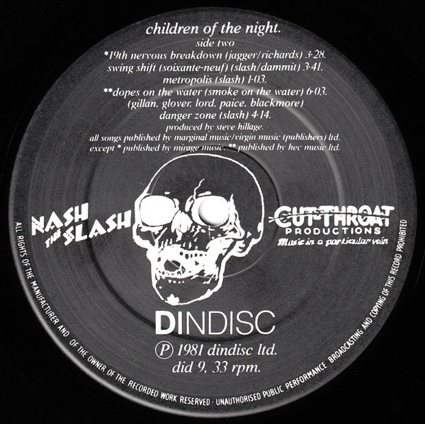 Nash The Slash : Children Of The Night (LP, Album)