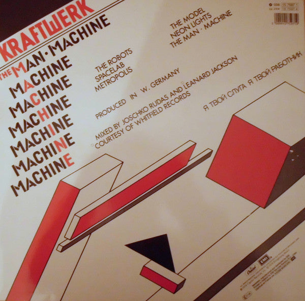 Kraftwerk : The Man Machine (LP, Album, RE)