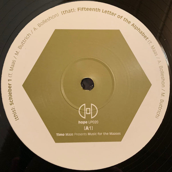 Timo Maas : Music For The Maases (4x12")