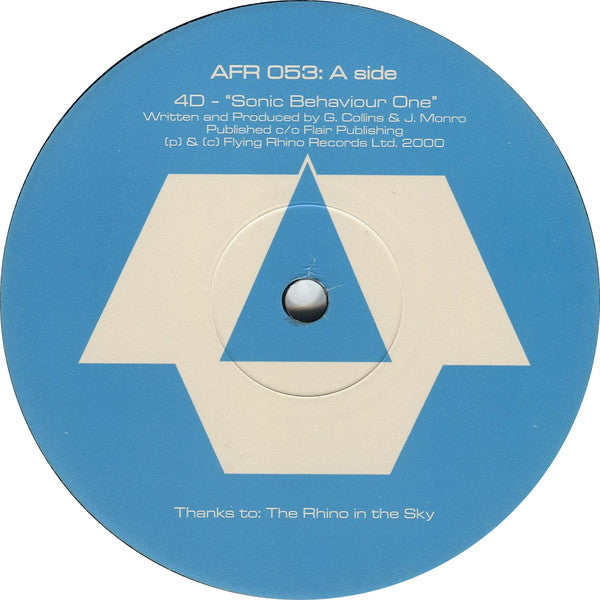 4D (3) : Sonic Behaviour EP (12", EP)