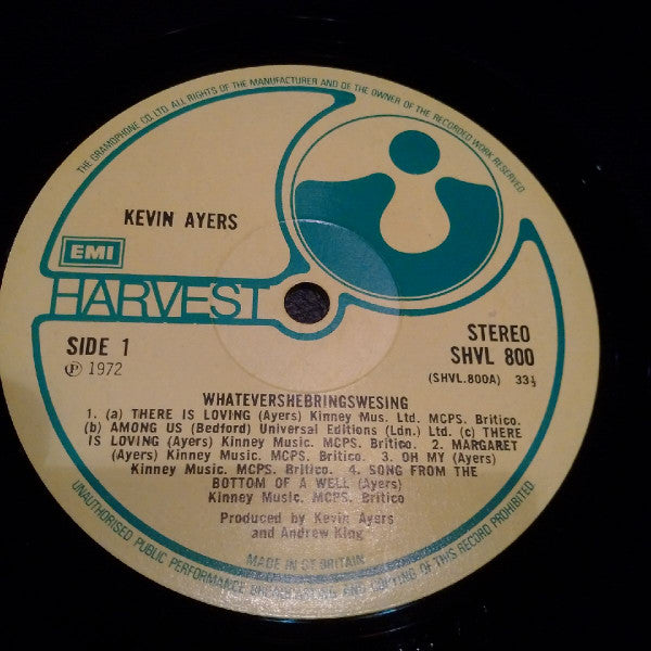 Kevin Ayers : Whatevershebringswesing (LP, Album)