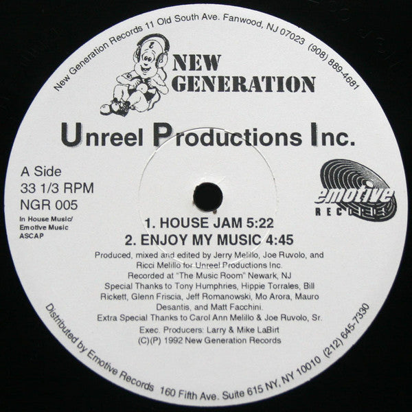 Unreel Productions Inc.* : House Jam (12")