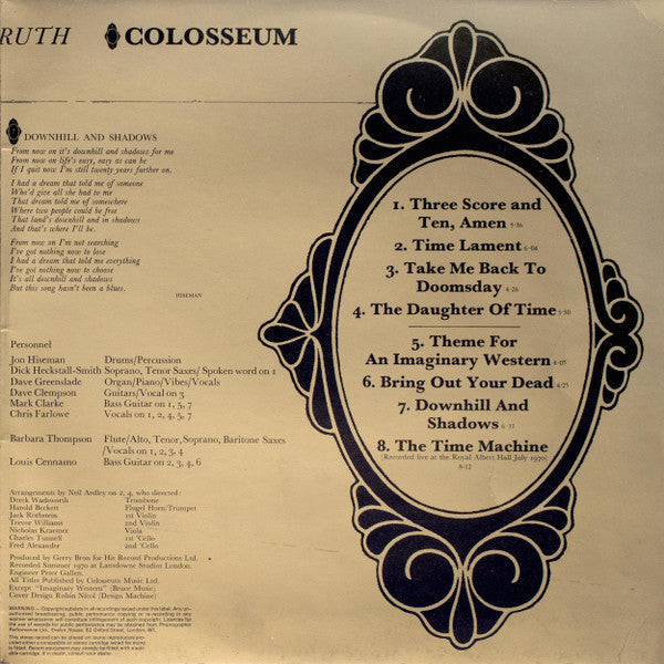 Colosseum : Daughter Of Time (LP, Album, RP, Gat)
