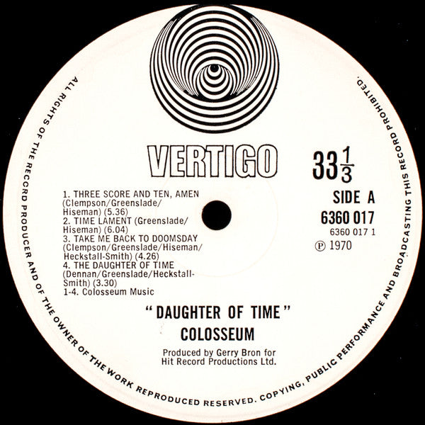 Colosseum : Daughter Of Time (LP, Album, RP, Gat)