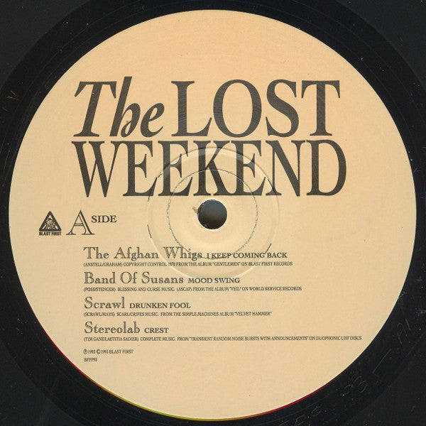 Various : The Lost Weekend (LP, Album, Comp)